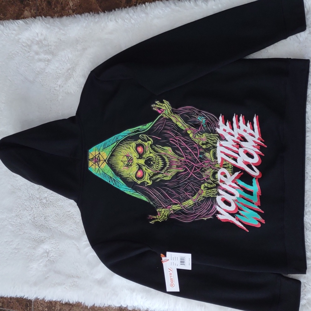 RGSTR BLACK HOODIE, Size XL